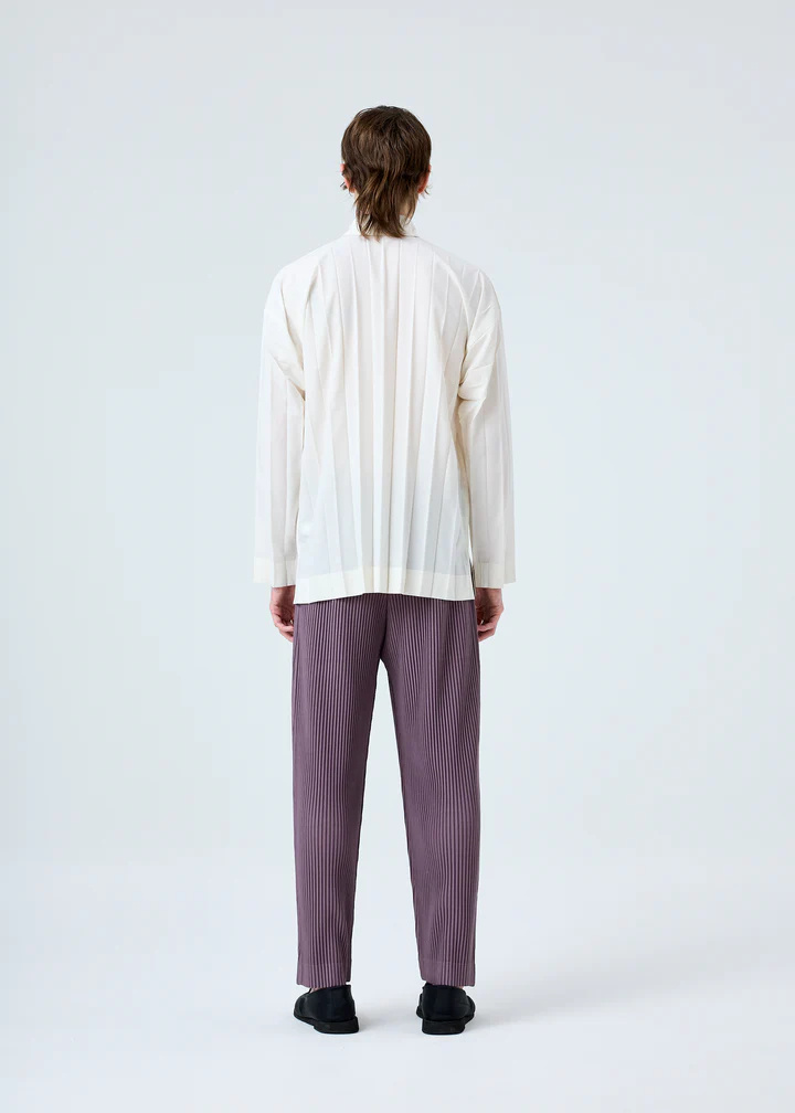 ISSEY MIYAKE PLEATED STRAIGHT-LEG TROUSERS