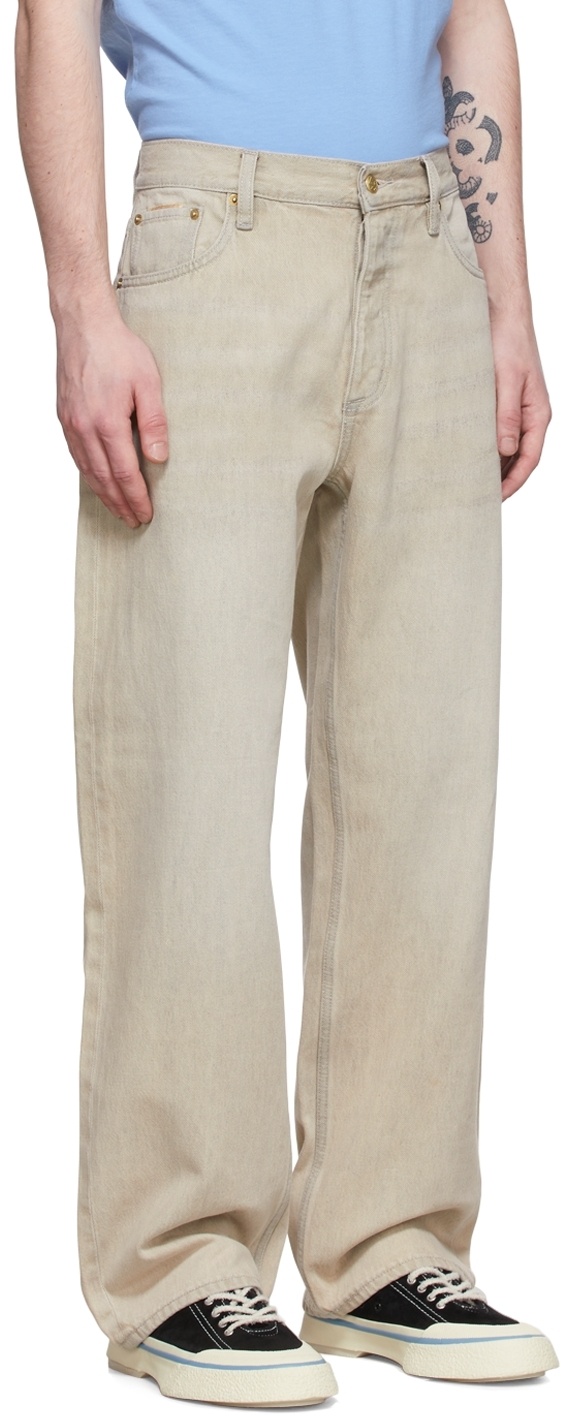 Eytys Beige Cypress Jeans In Nude