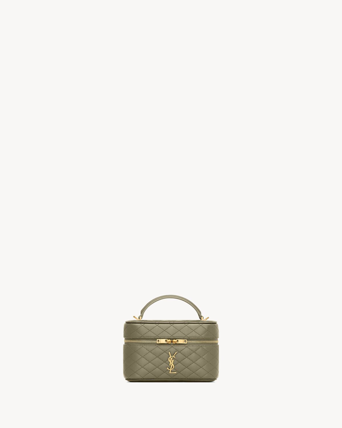 Saint Laurent Mini Leather Gaby Vanity Bag