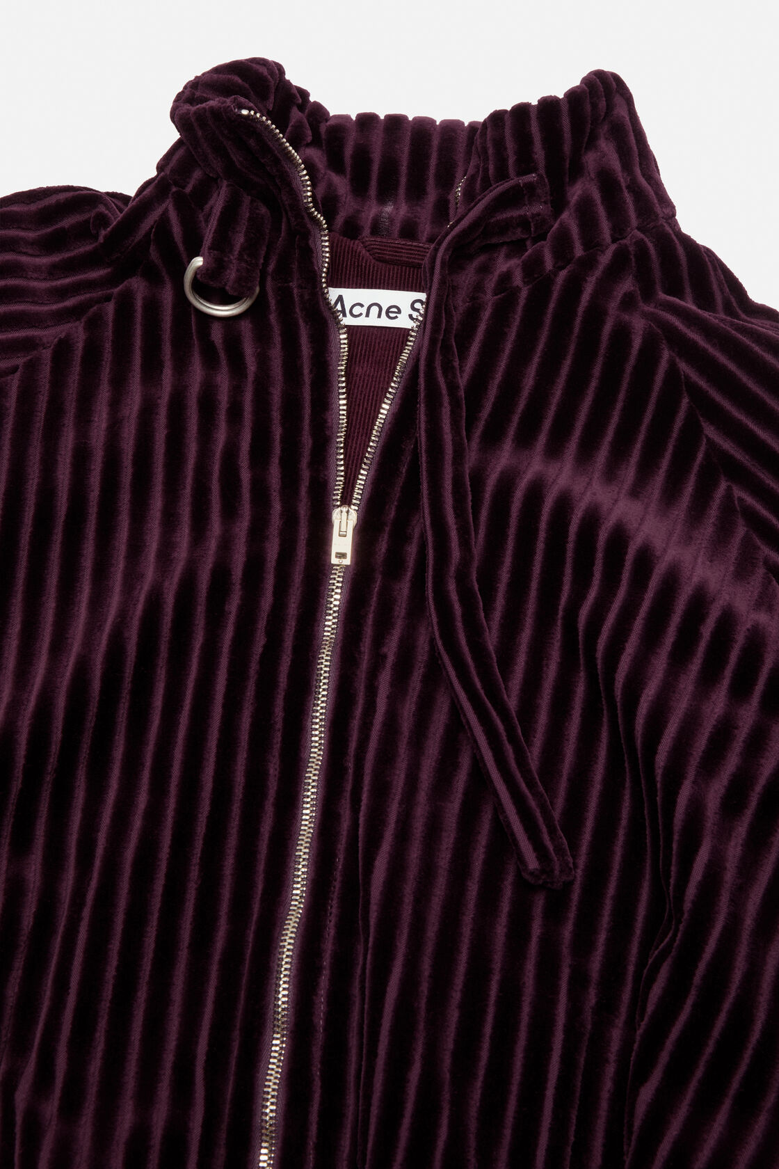 Acne Studios Corduroy Jacket In Burgundy