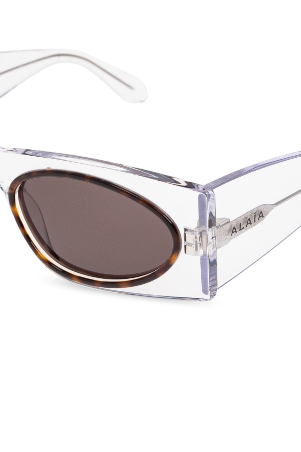 ALAÏA LOGO-PRINT SUNGLASSES