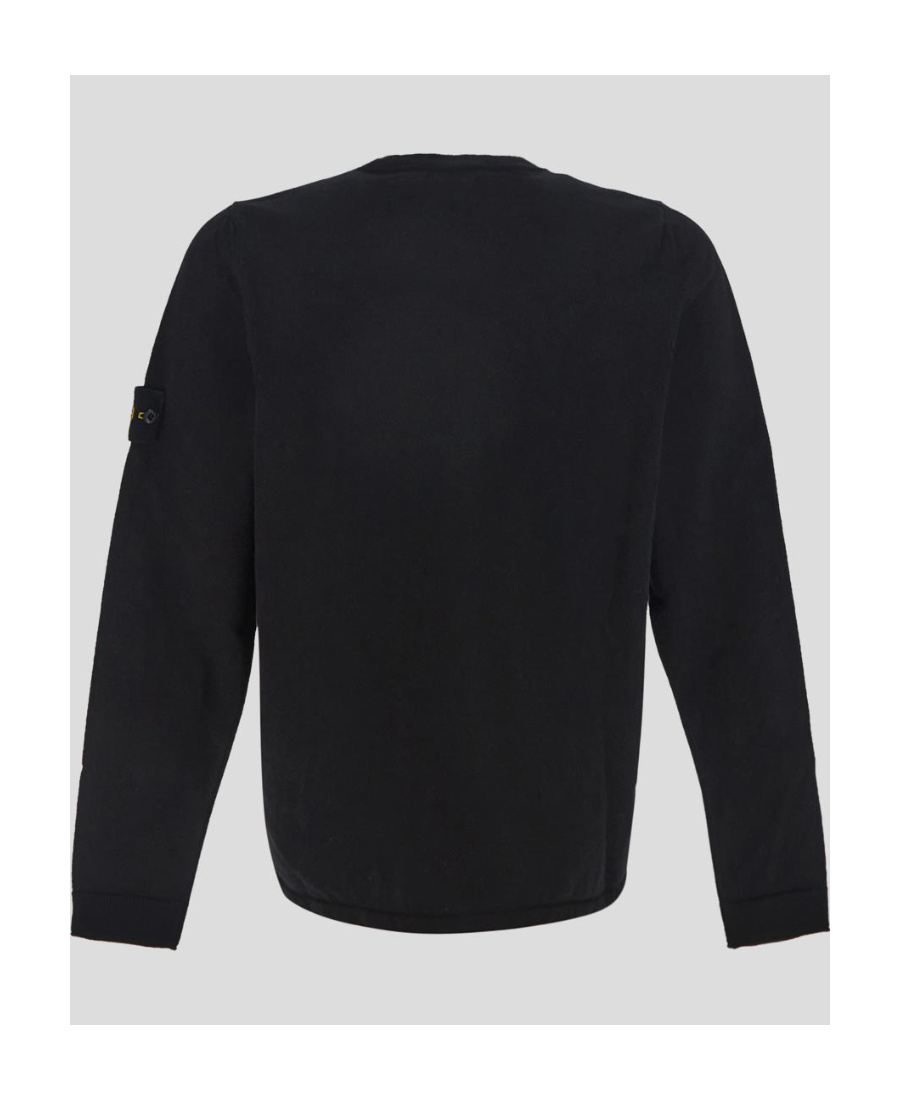Shop Stone Island Crewneck Sweatshirt In Black