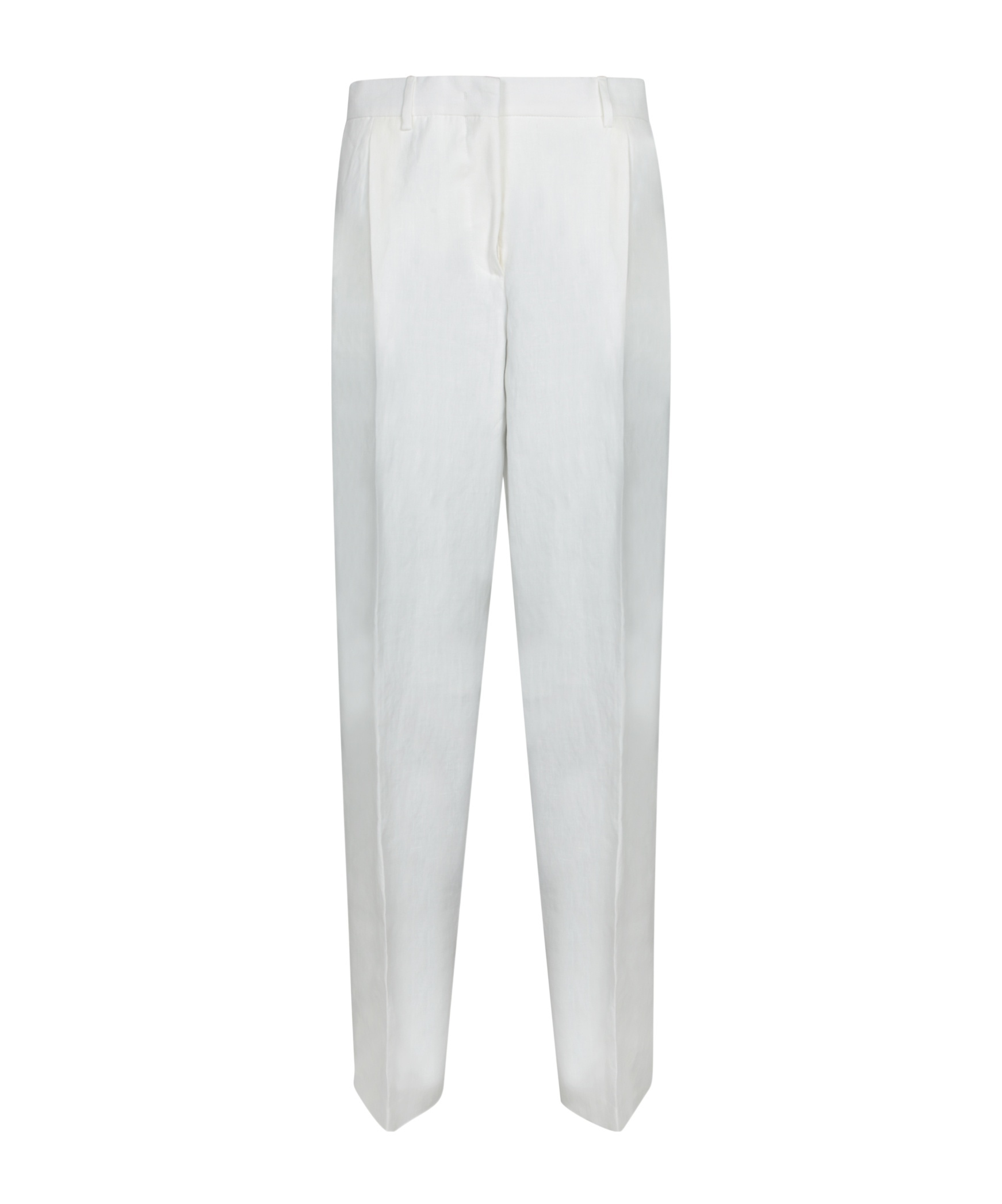 Paul Smith High-waisted Cream Trousers With Tailored Cut