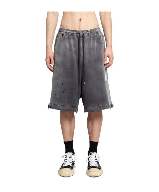 Miharayasuhiro Maison Mihara Yasuhiro Distressed Drawstring Shorts In Black