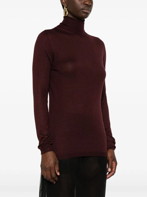Fabiana Filippi Turtleneck Sweater In Brown