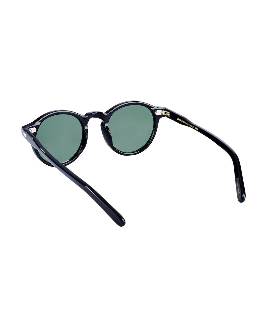 Moscot Matte Round Frame Sunglasses In Green