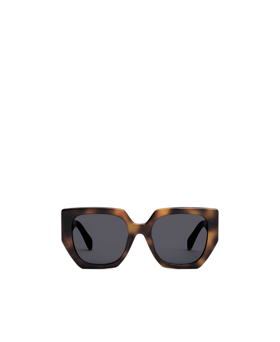 Celine Logo Sign Extra-large Frame Sunglasses In Brown