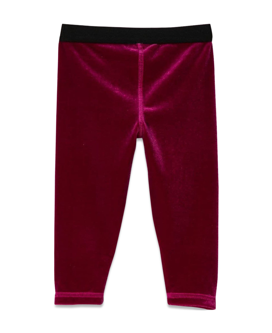 Dolce & Gabbana Dolce Gabbana Kids Logo Waistband Leggings In Red