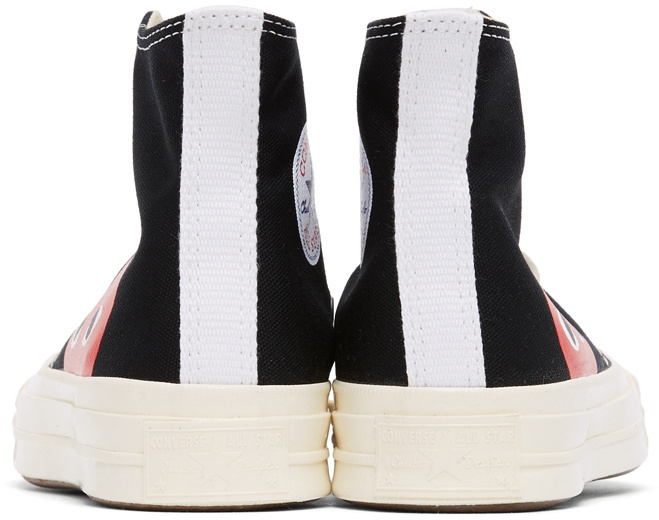 Comme Des Garçons Play X Converse Chuck Taylor Canvas High-top Sneakers In White