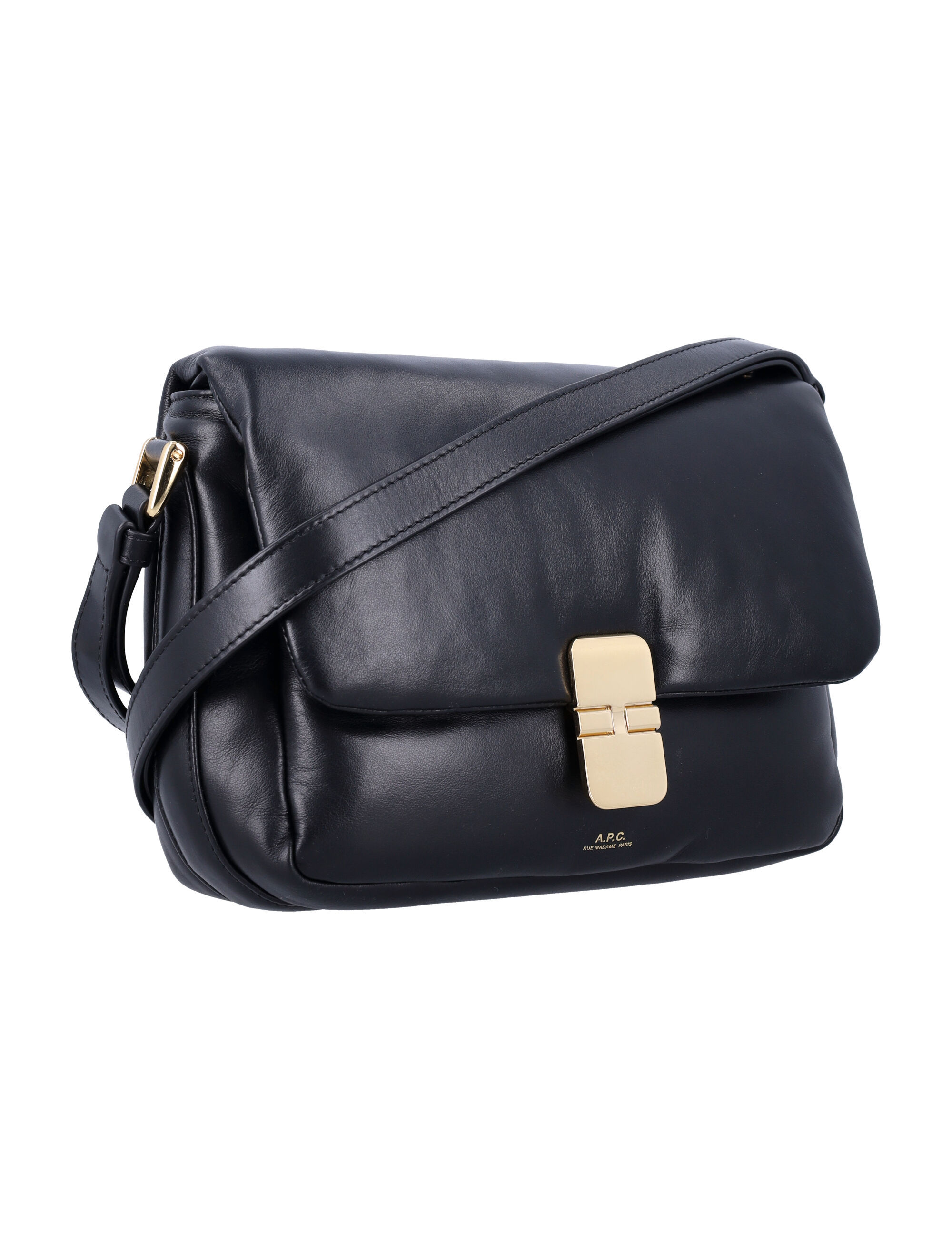 Apc Flap Shoulder Bag In Black