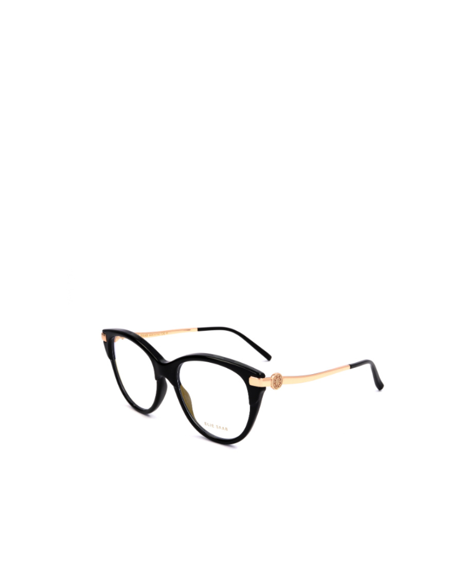 Elie Saab Oval Frame Glasses In Black