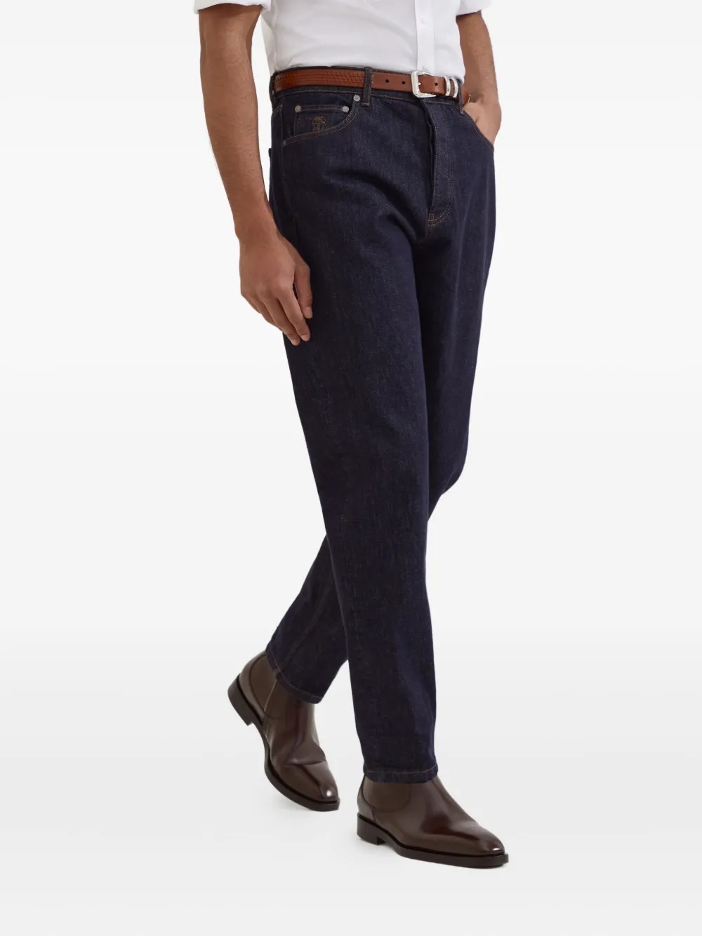 Brunello Cucinelli Men Iconic Fit Denim Cotton Jeans
