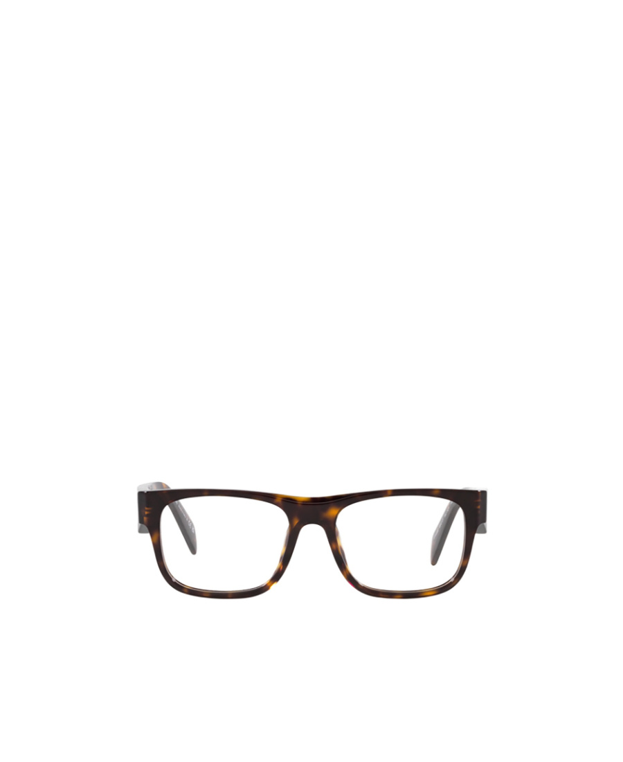 Prada Eyewear Rectangular Frame Glasses In Black