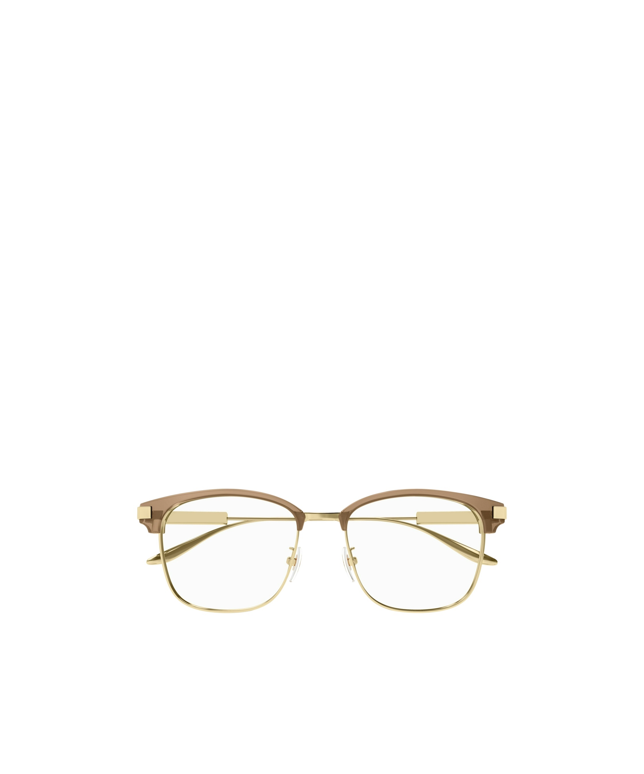 Gucci Square Glasses In Nude
