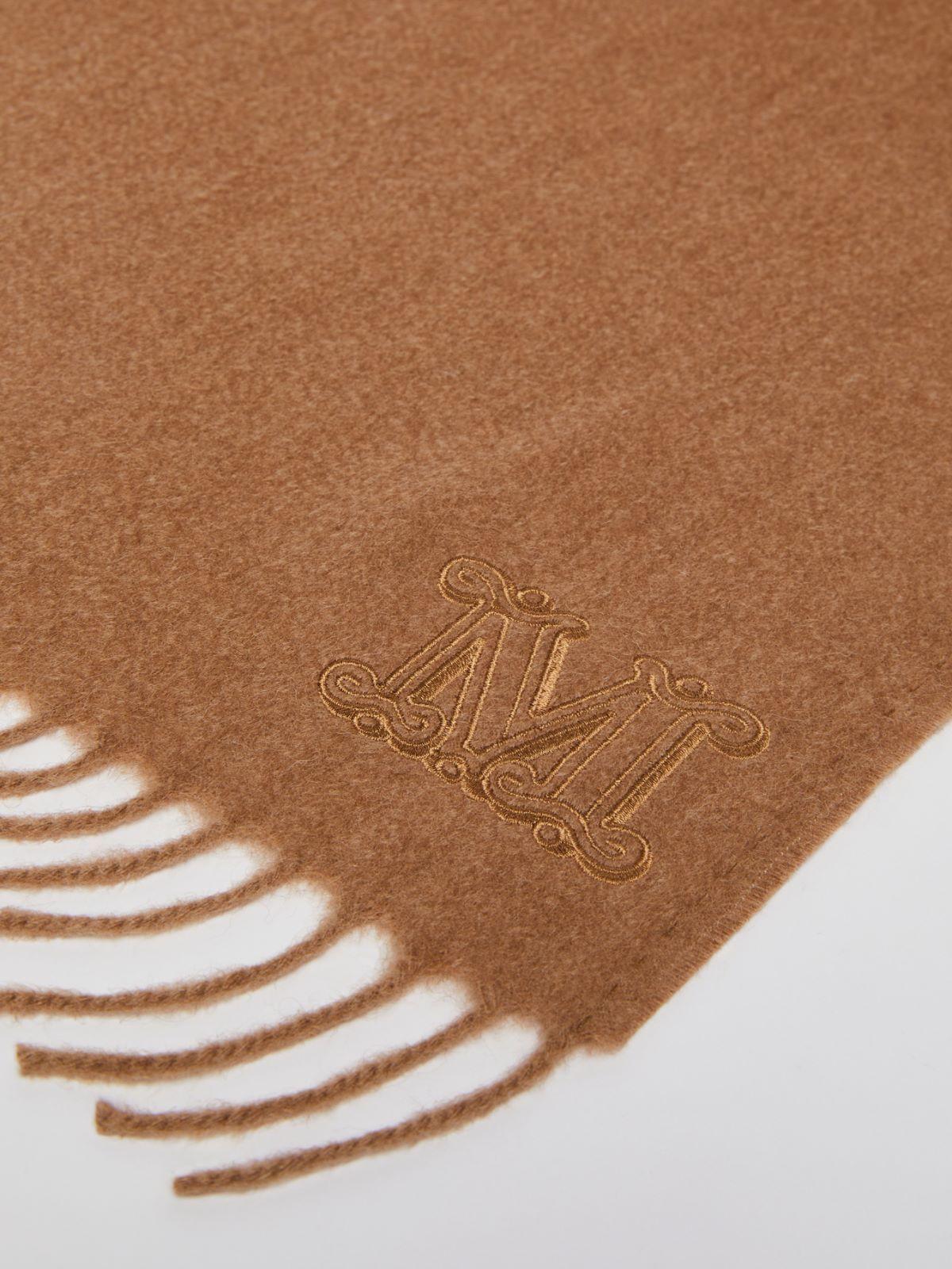 Max Mara Logo Scarf In Brown