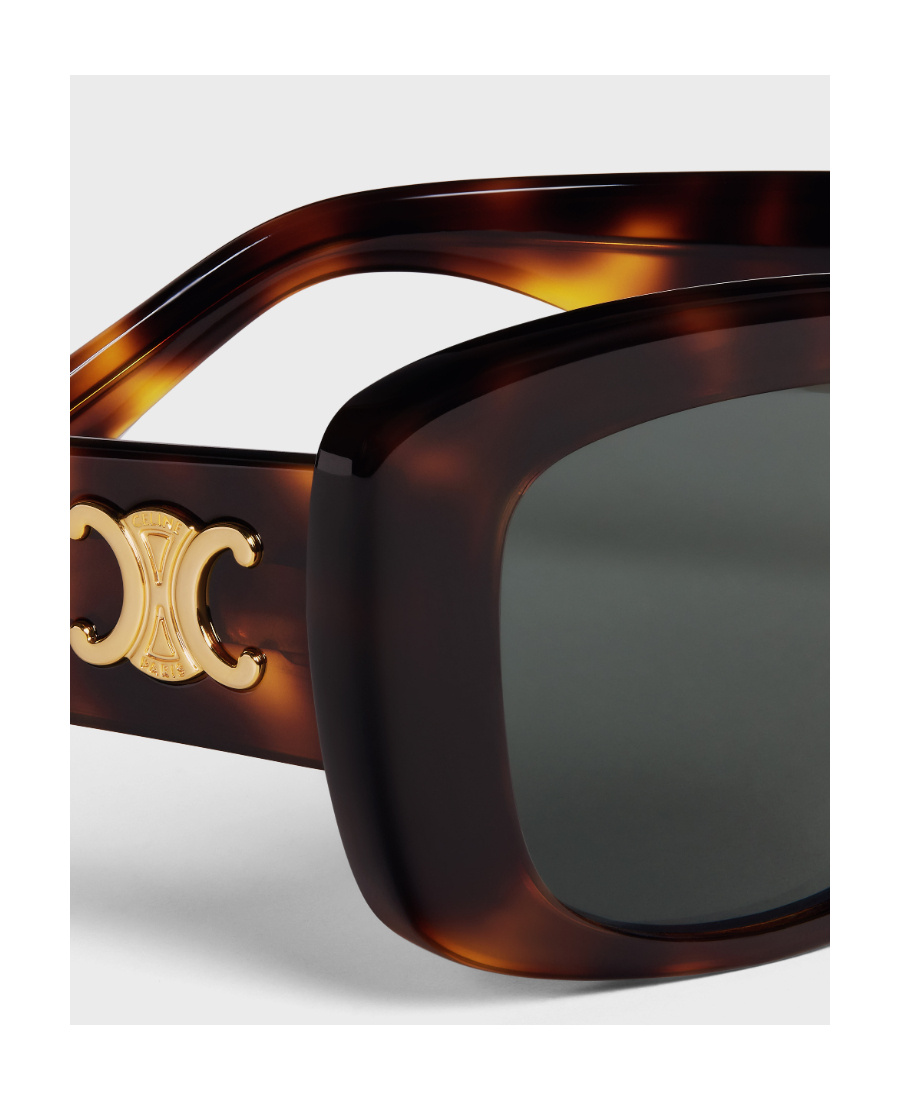 Celine Triomphe 04 Acetate Sunglasses In Brown