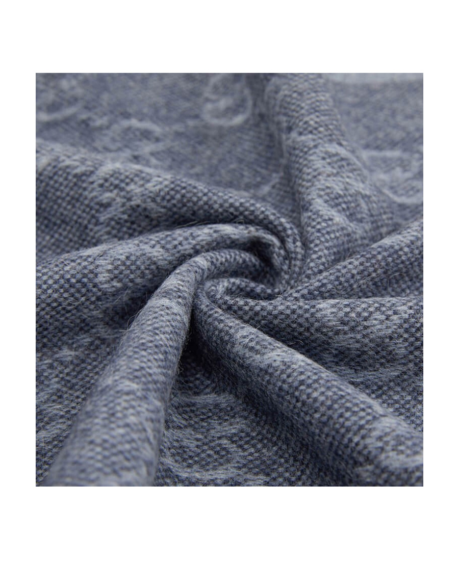 Gucci Logo Logo Scarf In Gray