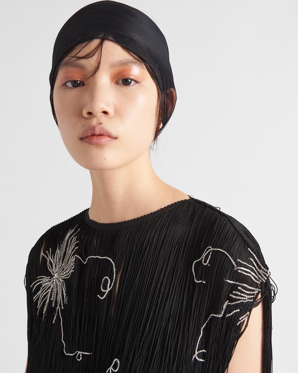 Prada Sleeveless Black Dress In Black