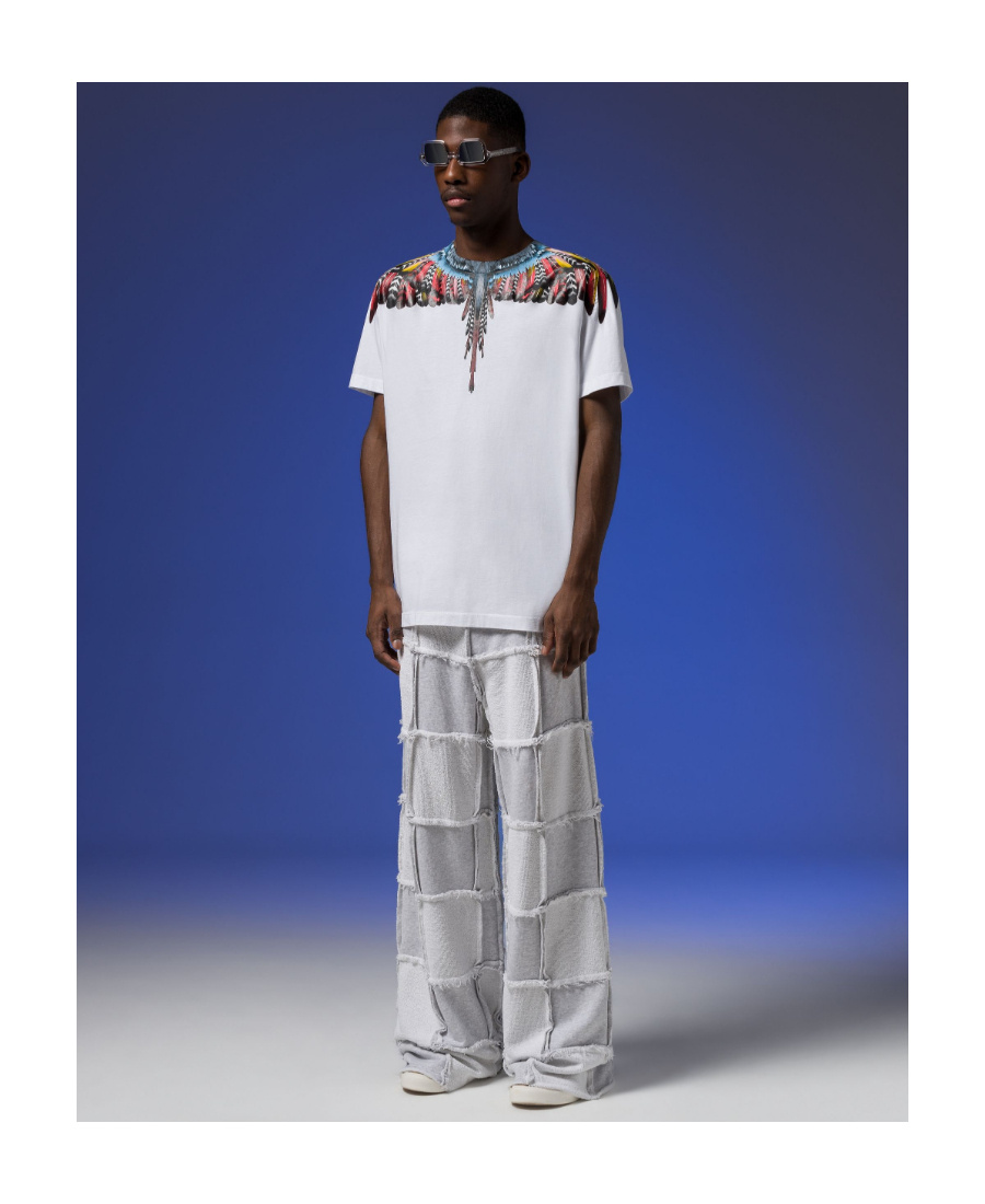 Marcelo Burlon County Of Milan Grizzly Wings Cotton T-shirt In Multicolor