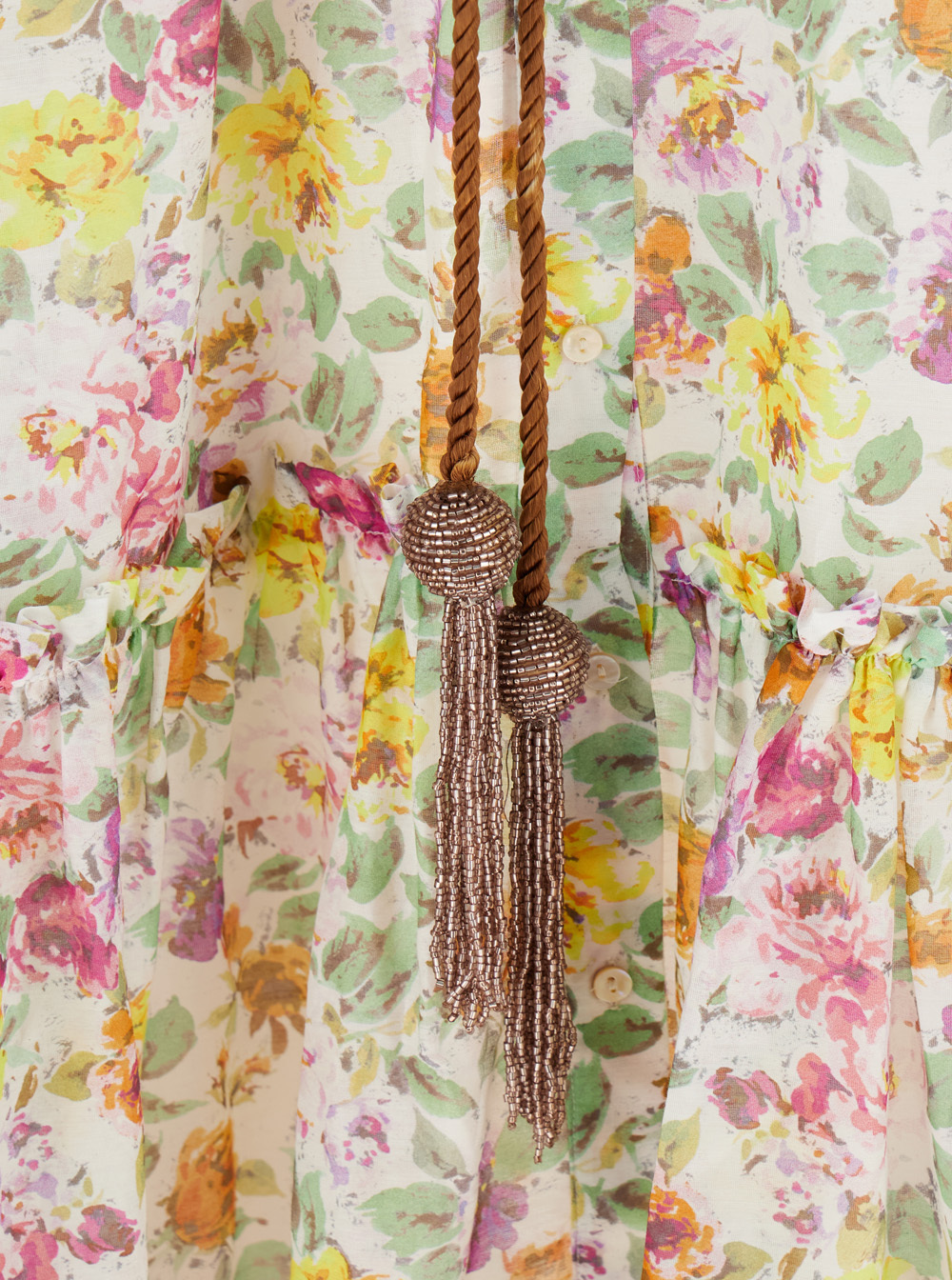 Shop Anjuna Pattern Dress In Nude