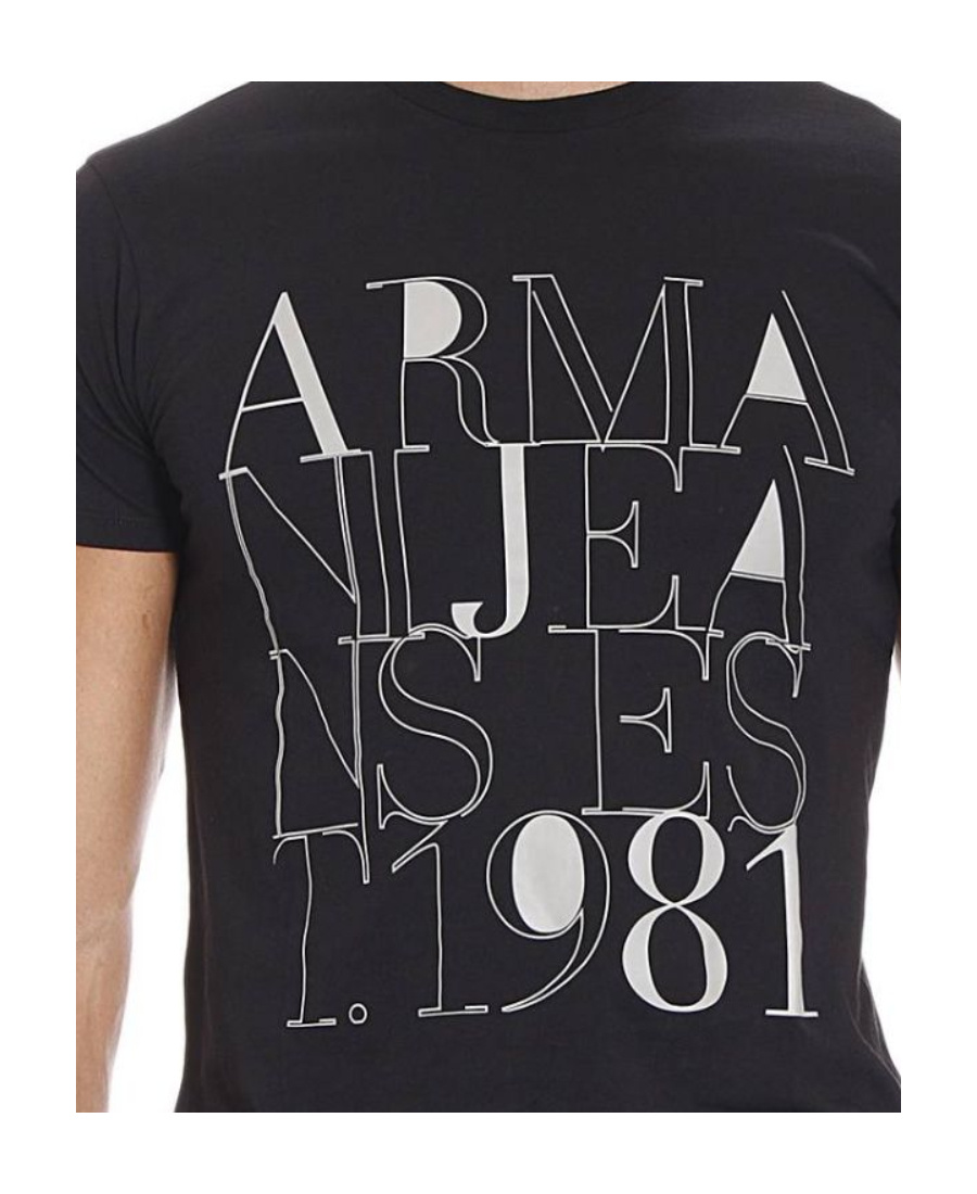 Armani Jeans Logo Details T-shirt In Black