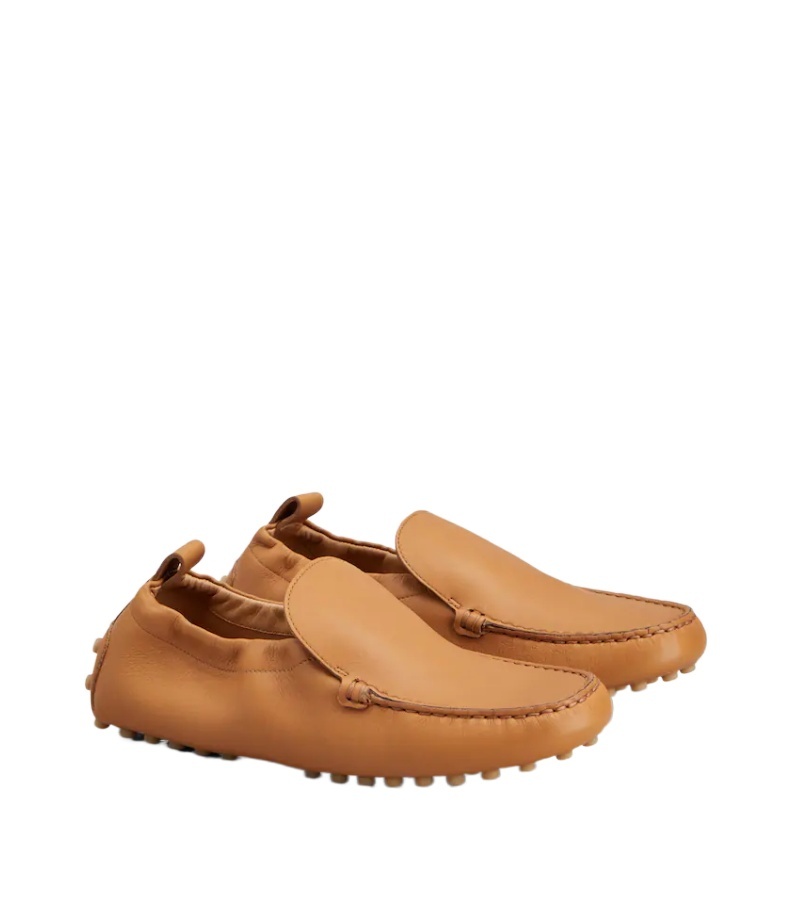 Tod's Round-head Minoccasin-bean Shoes In Brown