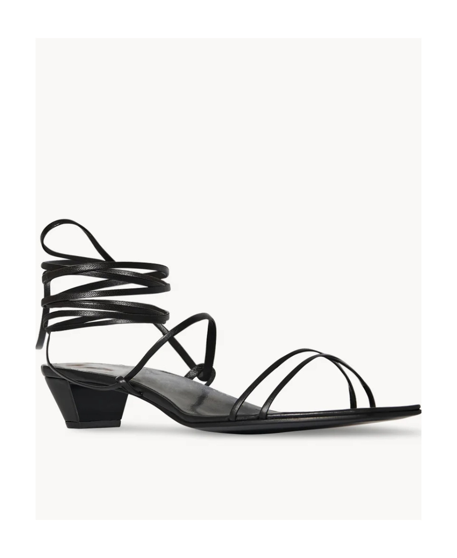 The Row Graphic Strap 35mm Sandals In Black