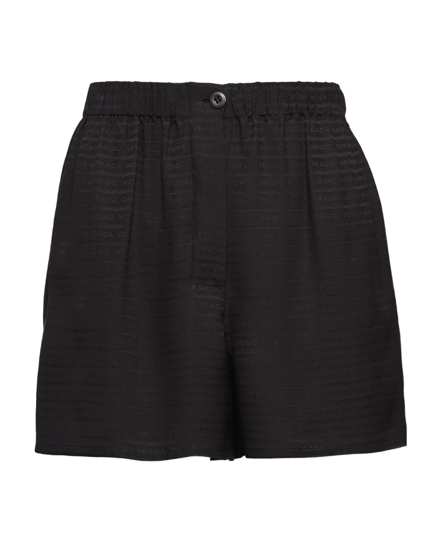 Prada Jacquard Crêpe-de-chine Shorts