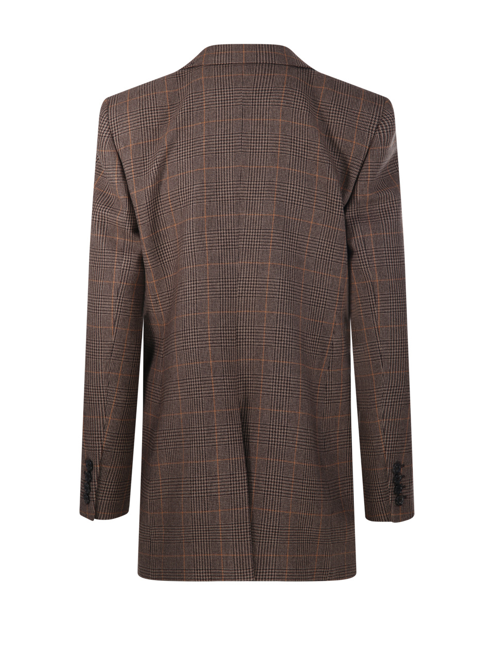 Saint Laurent Long-sleeved Suit Jacket In Brown