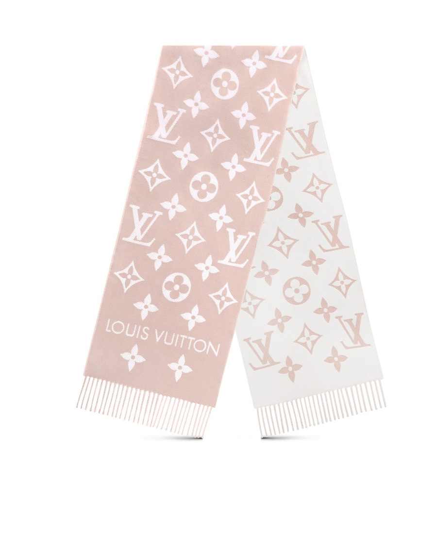 Pre-owned Louis Vuitton Essential Wool Scarf In Pink