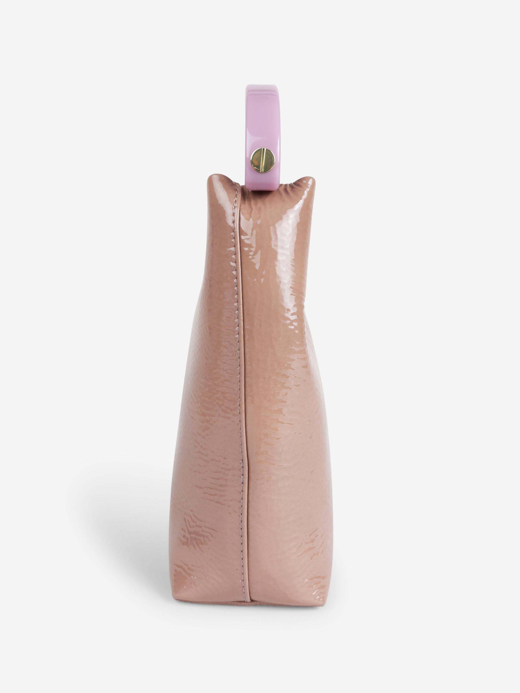 Dries Van Noten Mini Handle Shoulder Bag In Nude