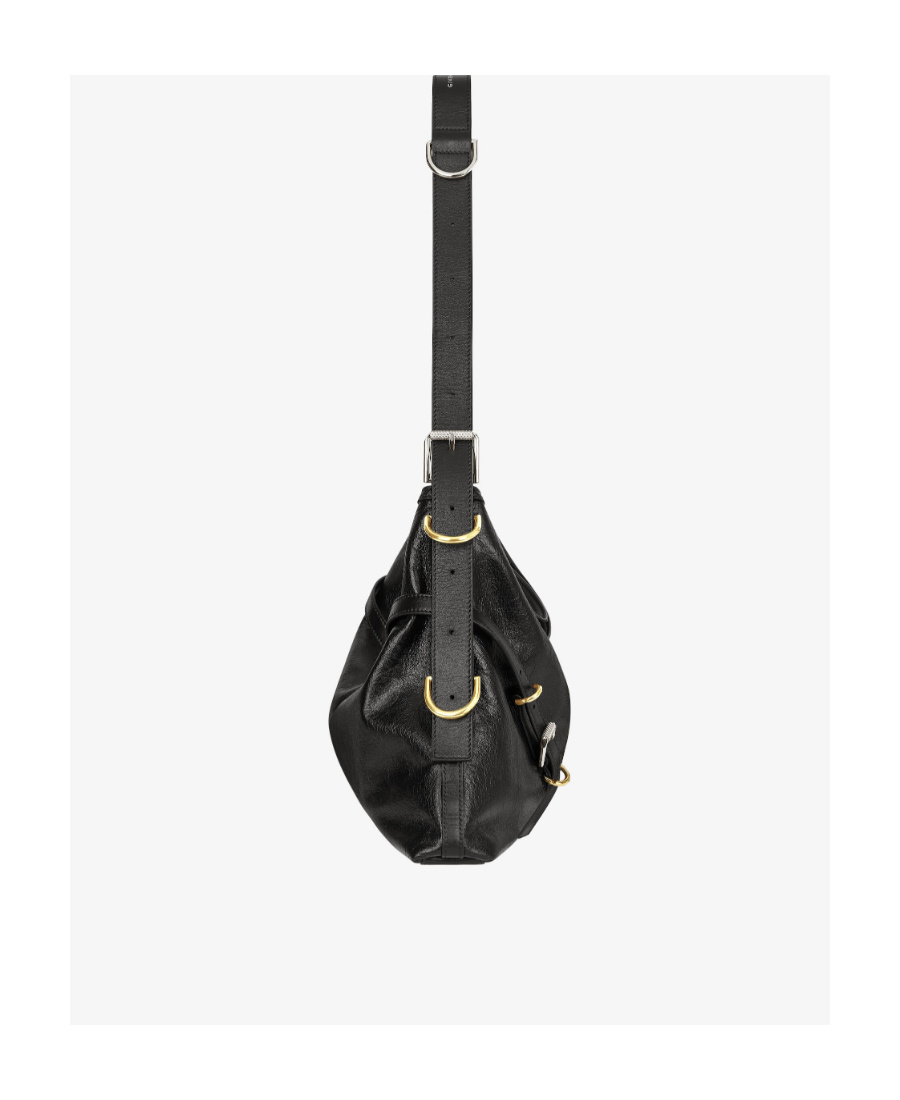 Givenchy Voyou Medium Bag In Leather In Black