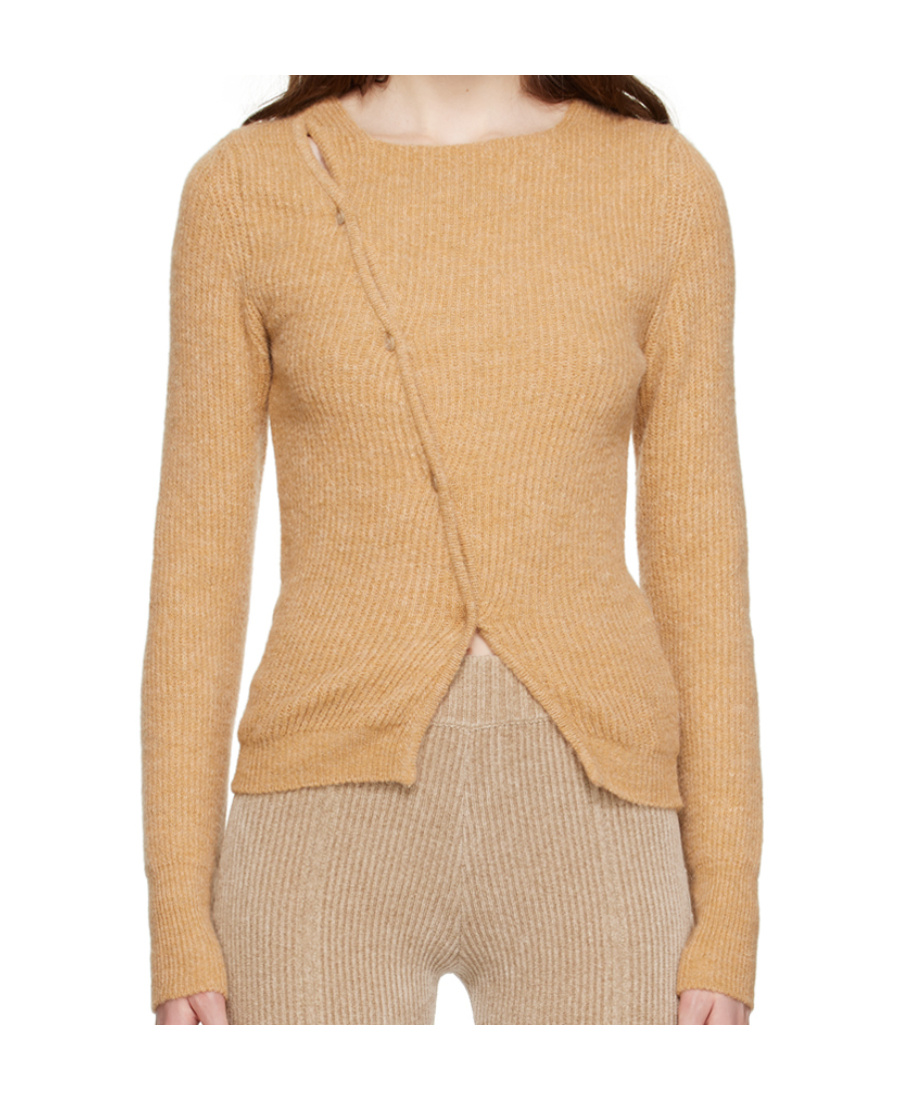 Shop Jacquemus Le Papier Series Sweaters In Nude