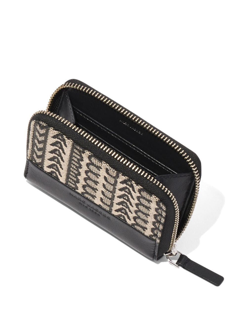 Marc Jacobs The Monogram Printed Wallet In Black
