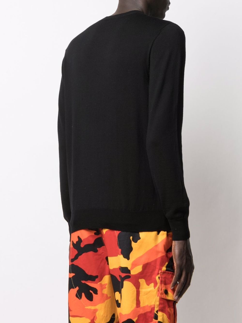 Shop Dsquared2 Logo Intarsia-knit Jumper In Black