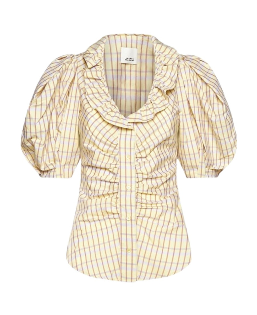 Isabel Marant Puff-sleeve Blouse In Nude