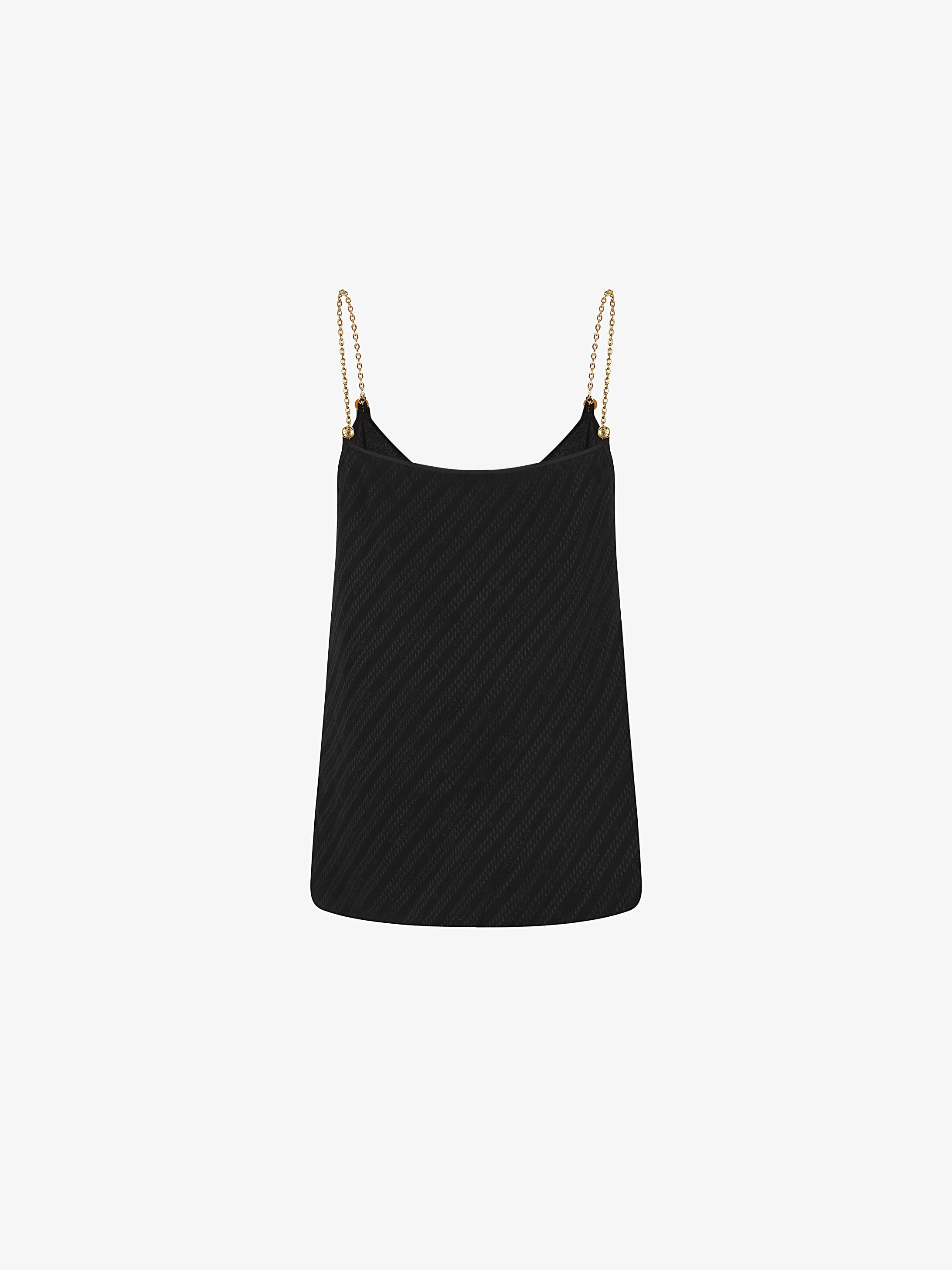 Givenchy Chain Strap Silk Camisole In Black
