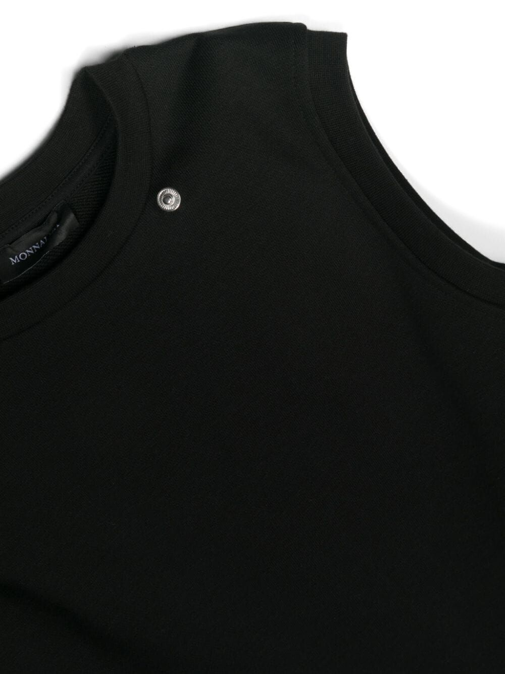 Monnalisa Layered Jersey Sweatshirt In Black