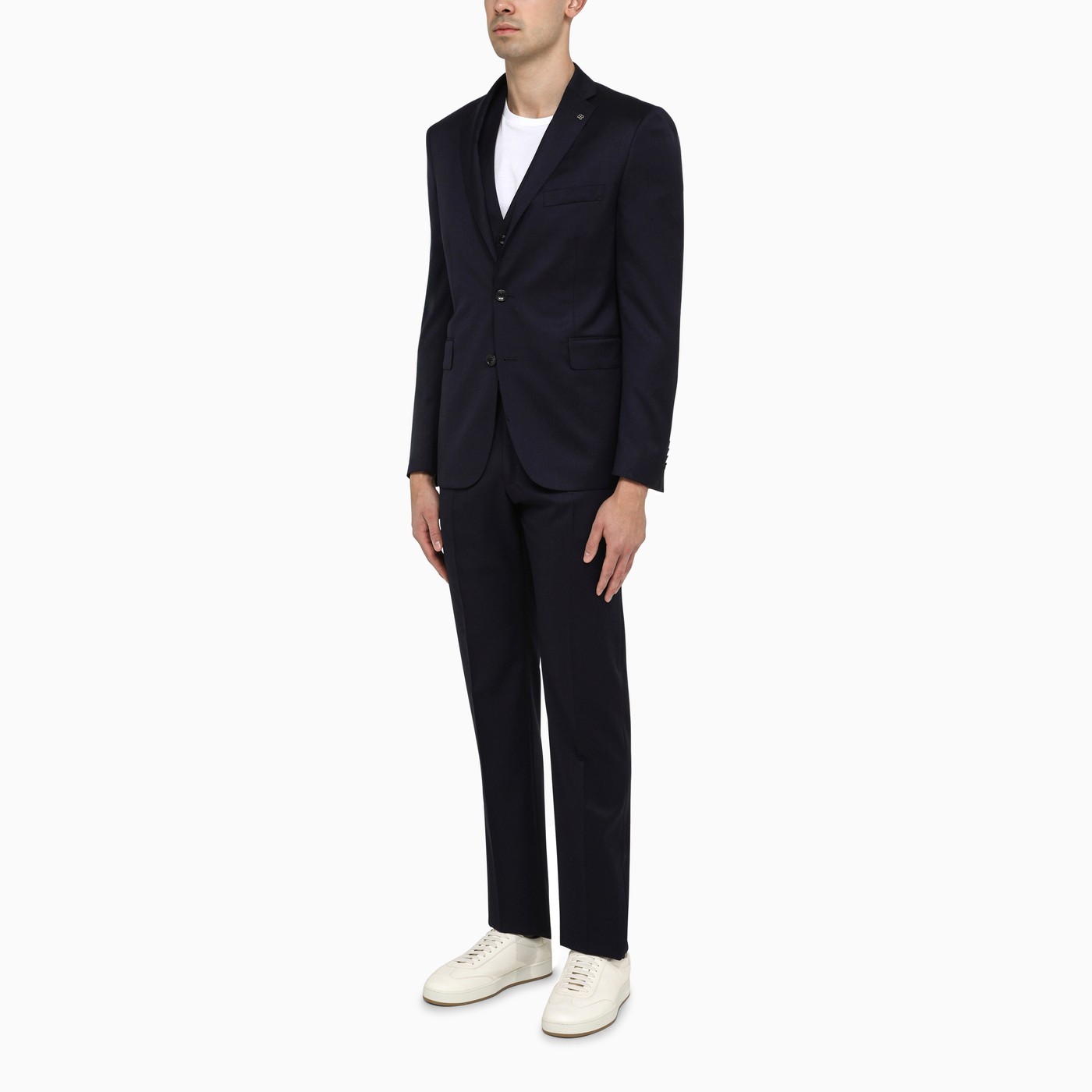 Shop Tagliatore Single-breasted Suit In Black