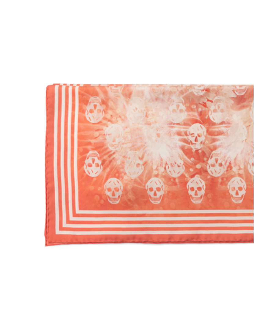 Alexander Mcqueen Skull-pattern Scarf In Pink