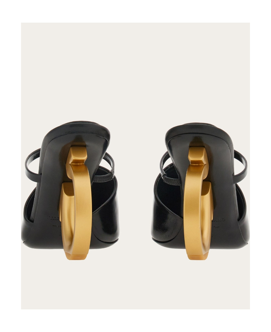 Ferragamo Elina Gancini Mule Heels