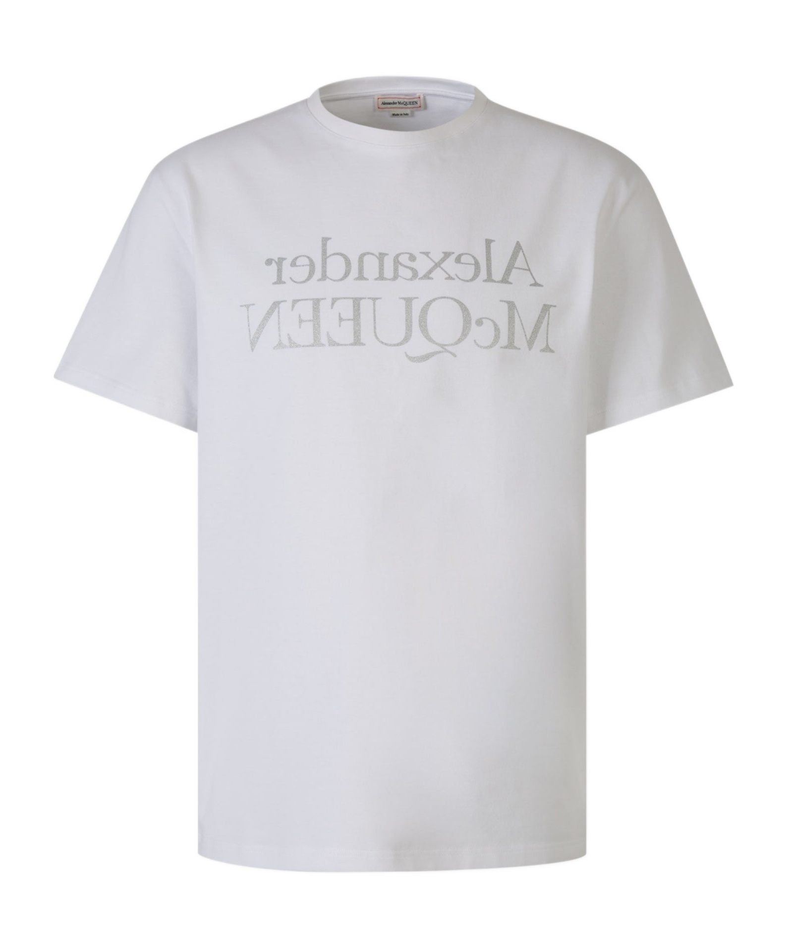 Alexander Mcqueen Alexander Mc Queen Reflected Logo T Shirt In White