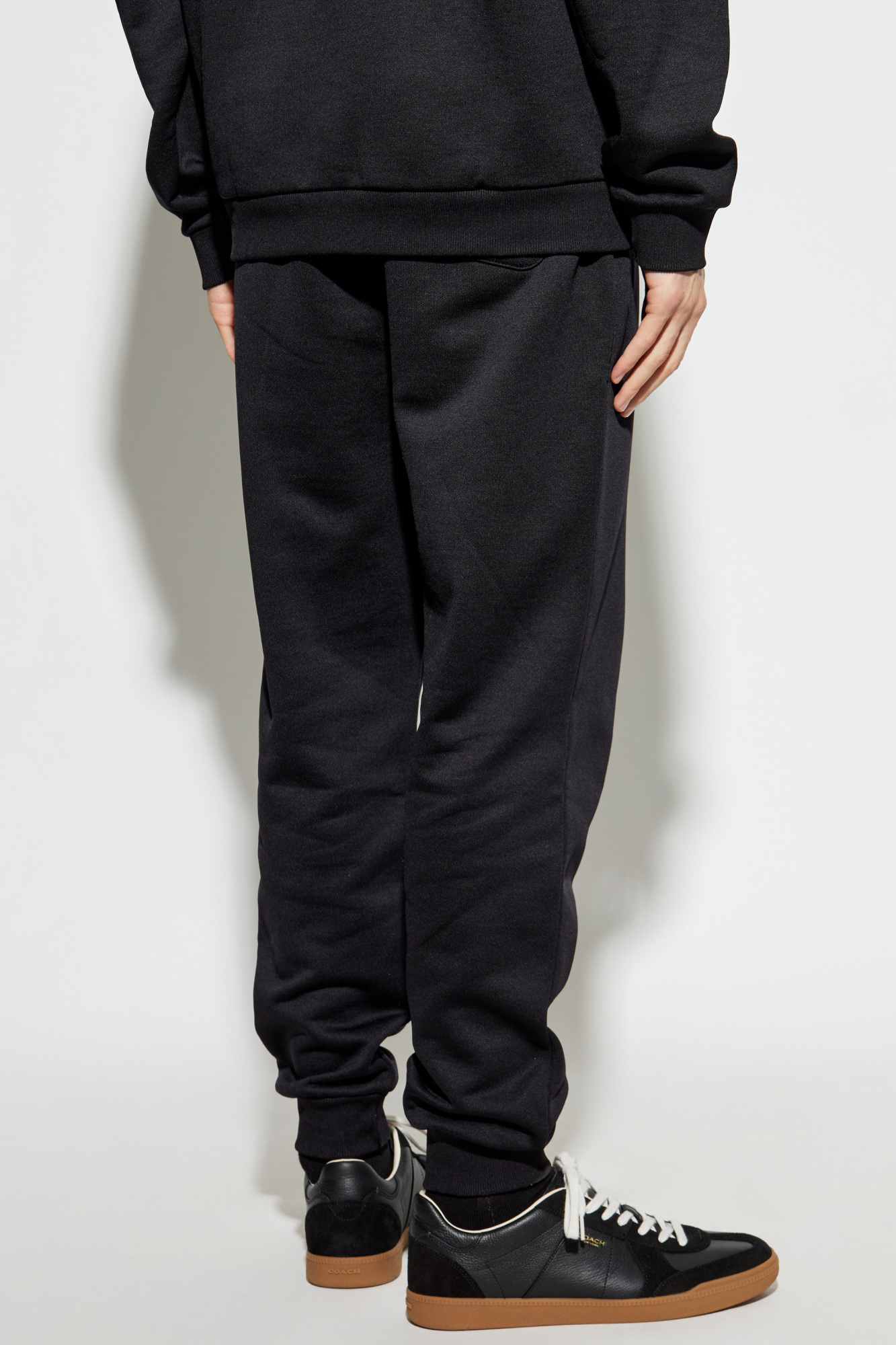 Moschino Logo-print Track Pants In Black