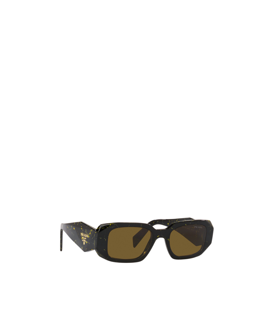 Prada Eyewear Rectangular Frame Sunglasses In Green