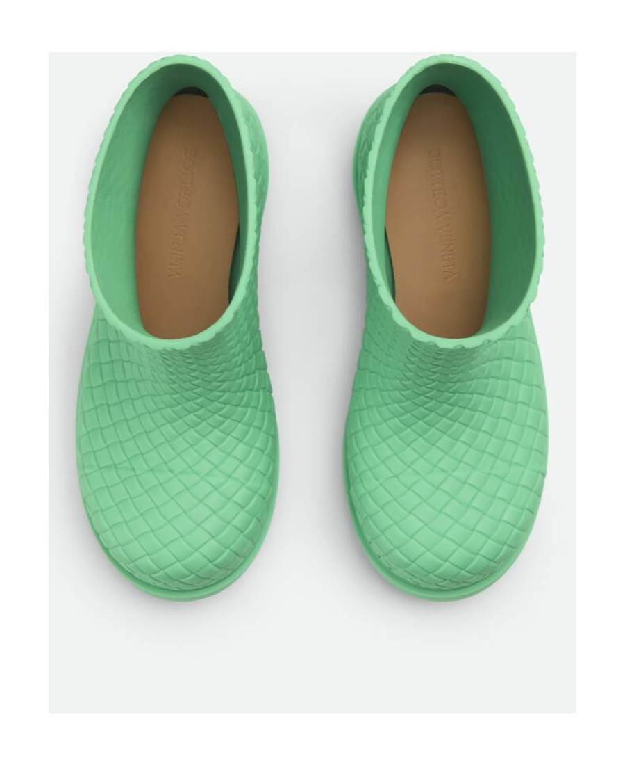 Bottega Veneta Woman Ankle Boots Light Green Size 8 Rubber In Green