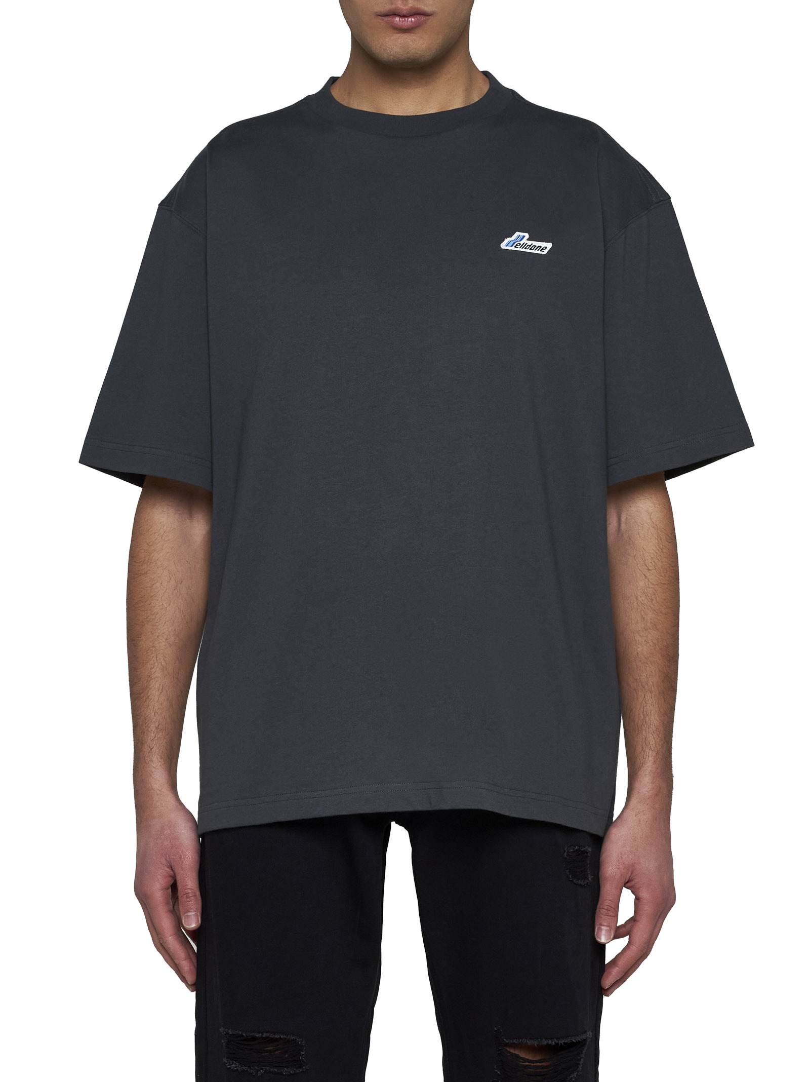 We11 Done Item O-neck Short-sleeved T-shirt In Black