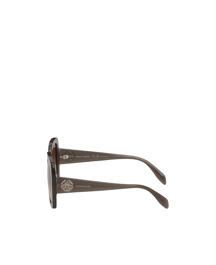 Alexander Mcqueen Eyewear Square Oversized Frame Sunglasses In Brown