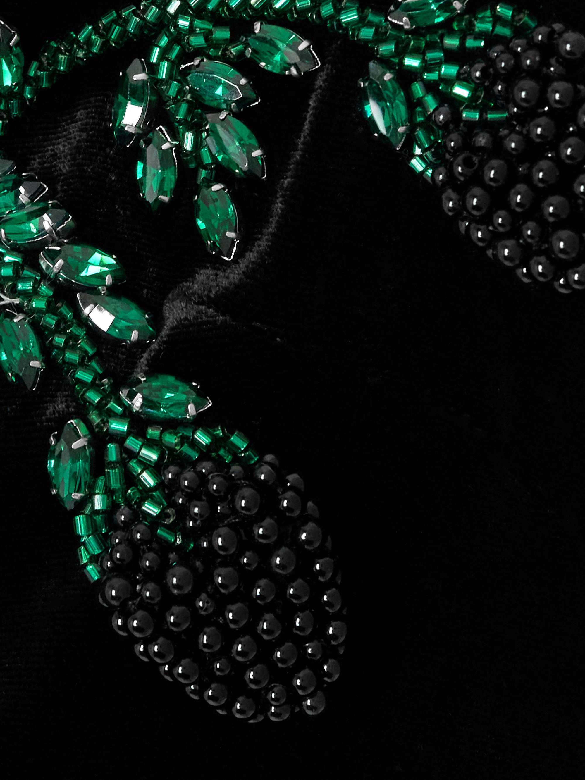 Balmain Embellished Velvet Mini Dress In Black