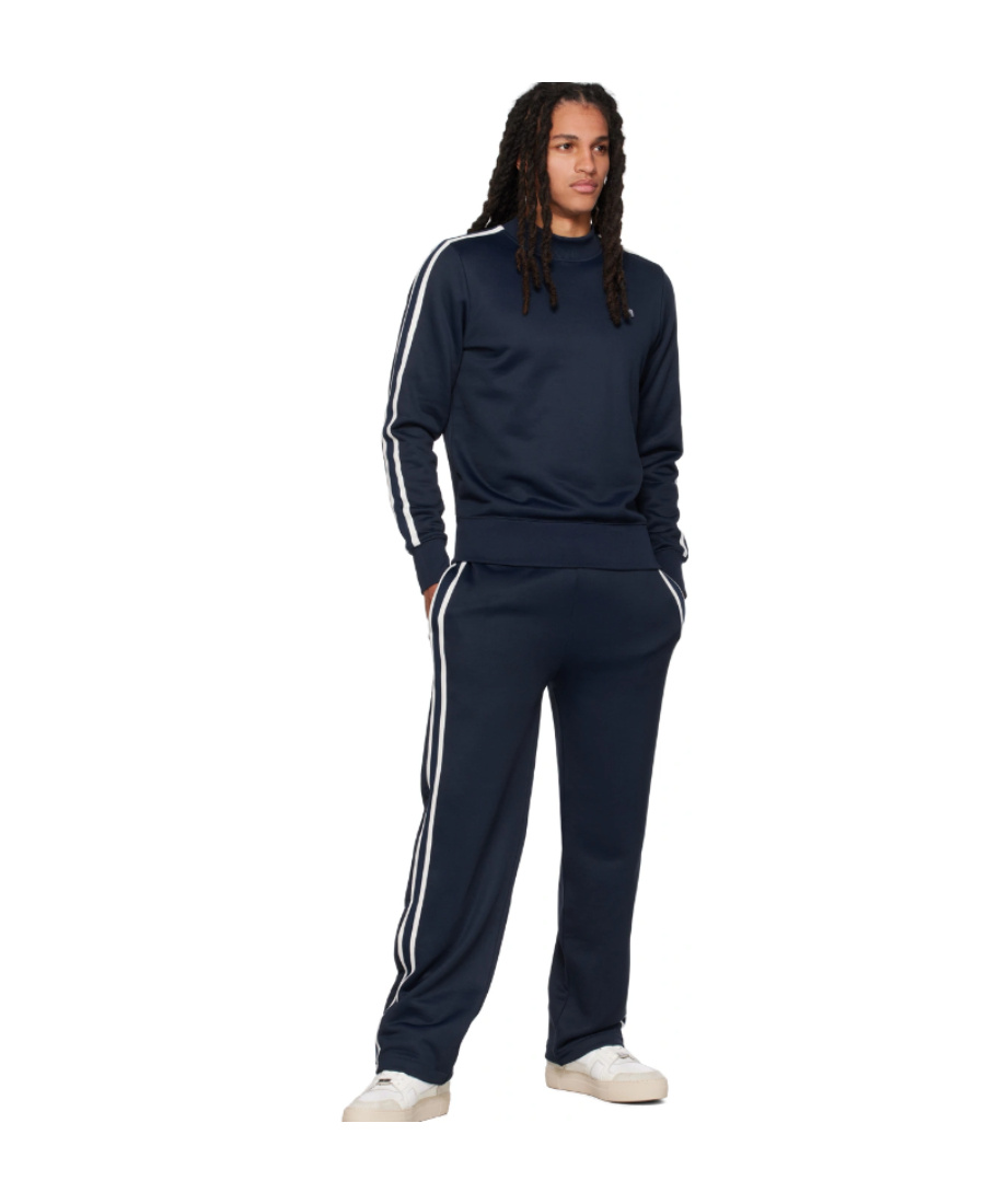 Ami Alexandre Mattiussi Side Stripe Logo Sweatpants In Black