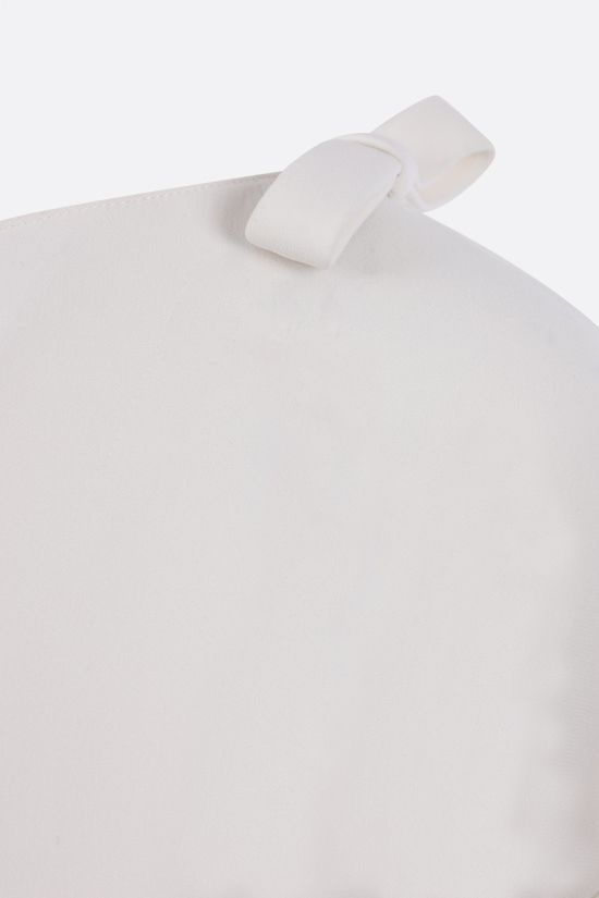 Valentino Bow-detail Mid-length Dress In White